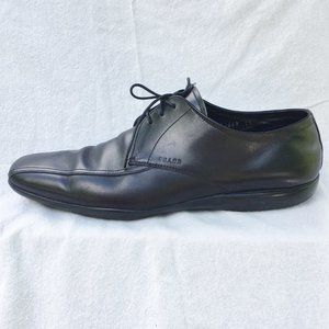 Men's PRADA Black Leather Lace-Up Oxford Shoes